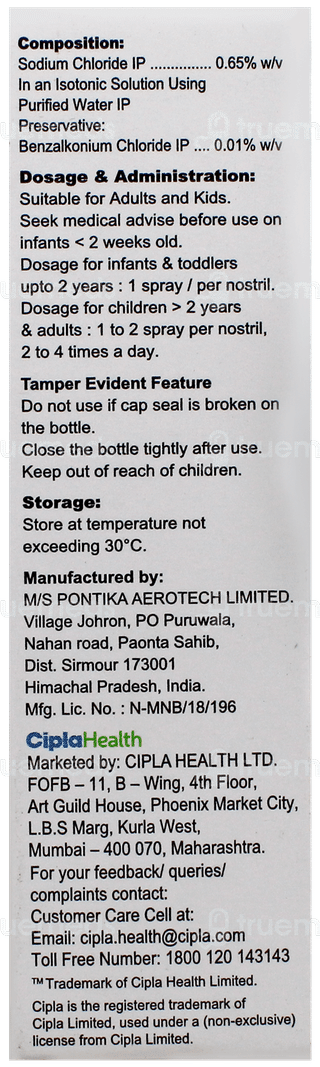 Naselin Saline Spray 20Ml